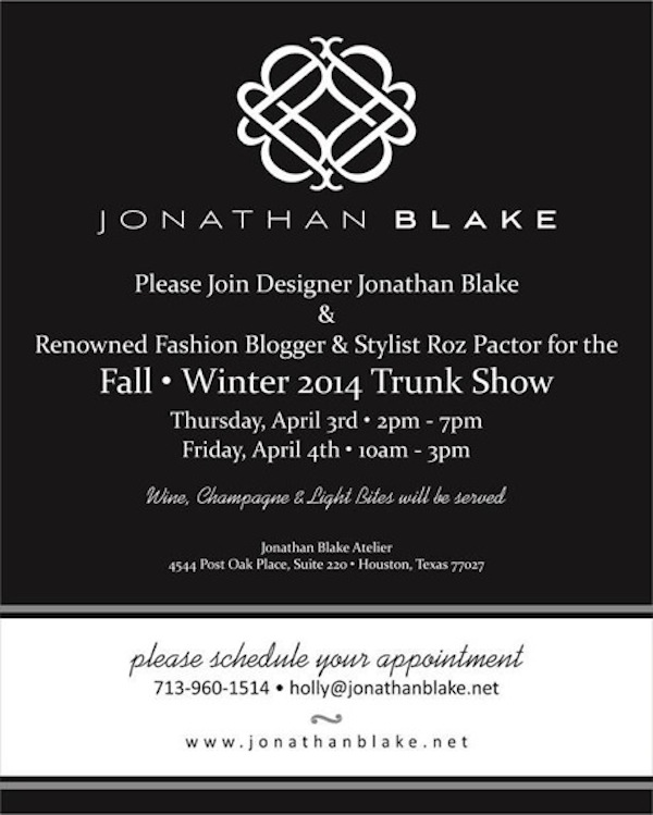 FW2014 Trunk Show