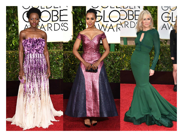 jewel tones collage golden globes