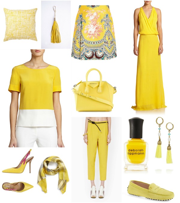 canary yellow collage