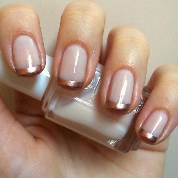 Rose Gold French Manicure