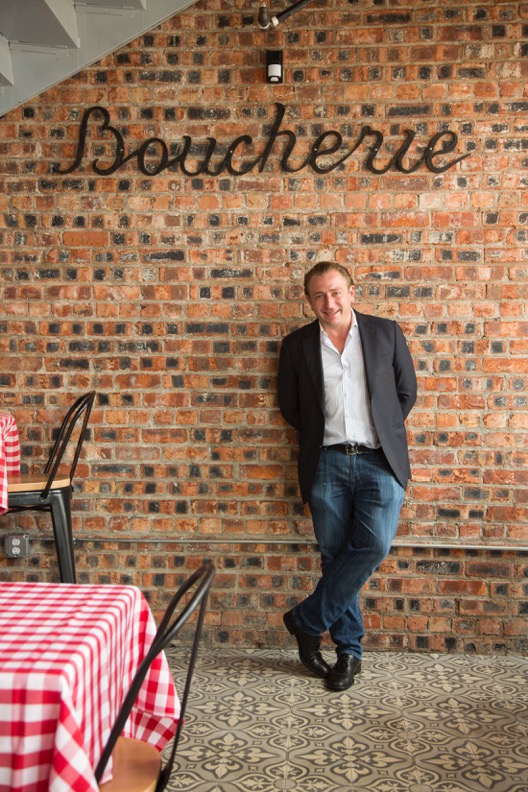 Proprietor, Benjamin Berg, pictured in the Butcher Shop.