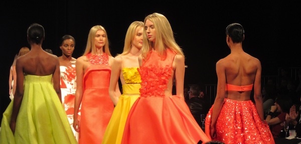 Angel Sanchez Shows Beautiful Dresses in Lots of Color for Heart of Fashion Fashion Blogger From Houston Texas My Red Glasses by Roz Pactor